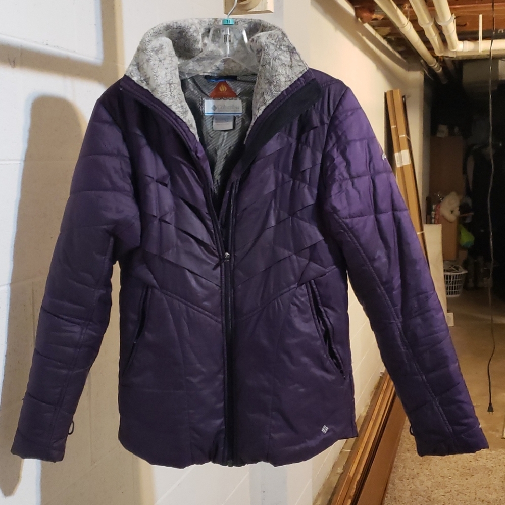 Columbia small womans light snow winter jacket pur